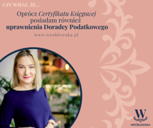 Katarzyna Wróblewska Doradca Podatkowy