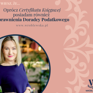 Katarzyna Wróblewska Doradca Podatkowy